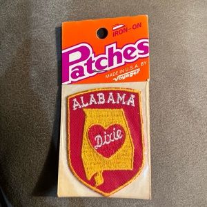 Vintage Voyager Alabama Dixie Iron-On Embroidered Patch - New